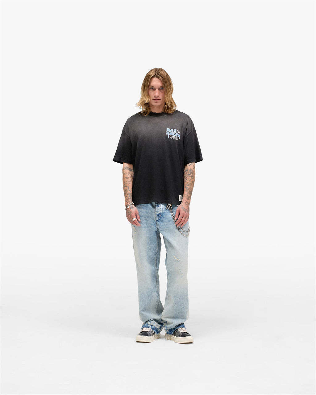 Represent X Iron Maiden Anniversary T-Shirt - Stained Black
