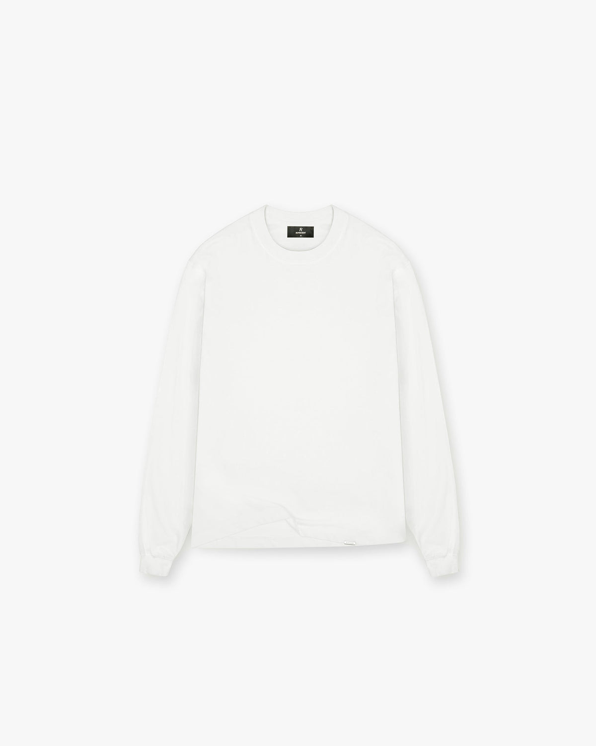 Initial Long Sleeve T-Shirt - Flat White