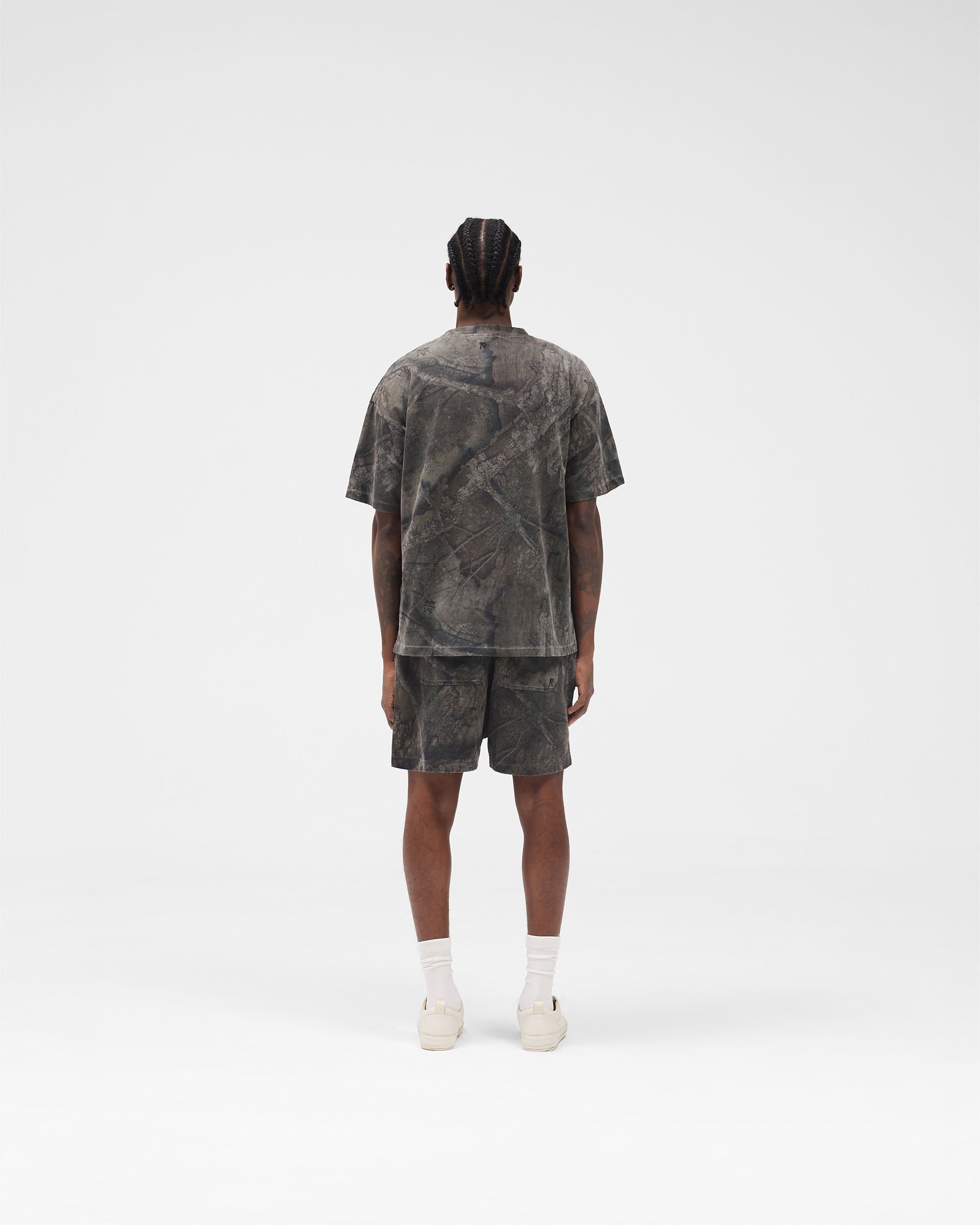 Initial Overdye Realtree® Oversized T-Shirt - Overdyed Black