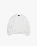 Long Sleeve Slub Knit T-Shirt - Flat White