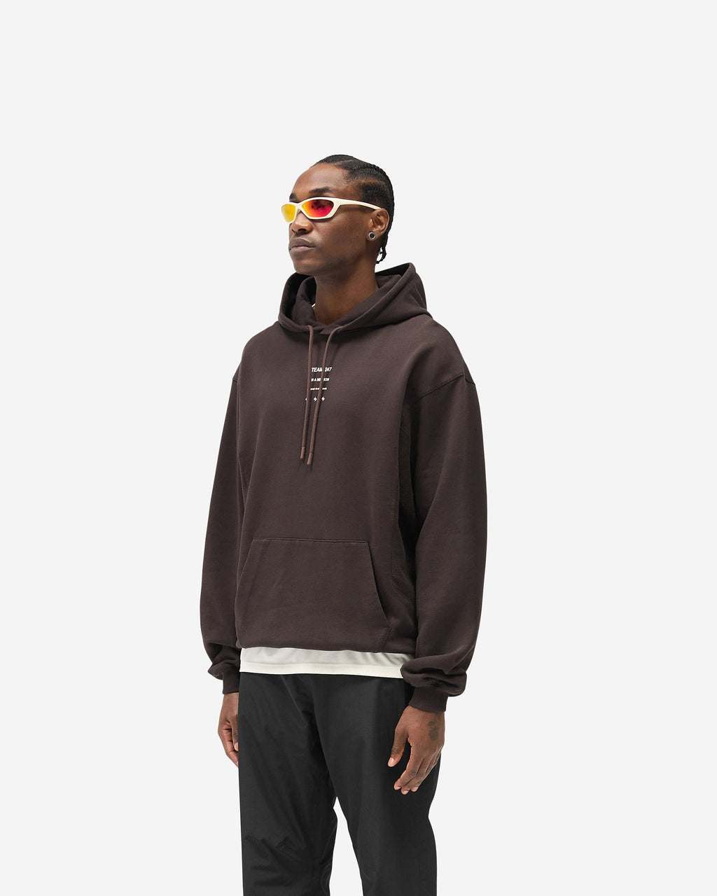 247 Uprising Oversized Hoodie - Chocolate