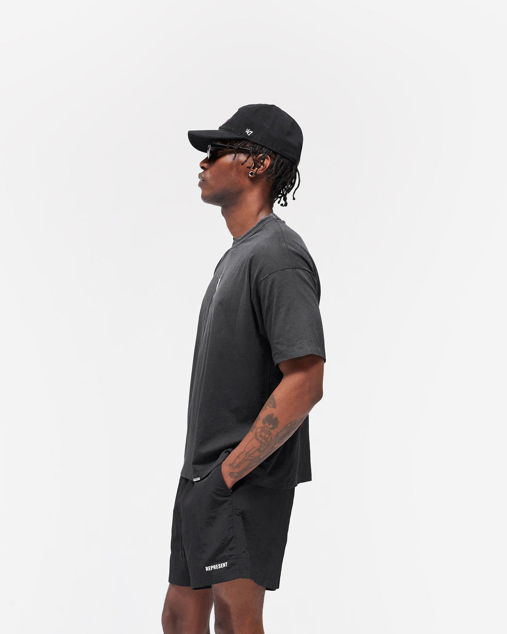 NFL Shield x Represent T-Shirt - Stained Black