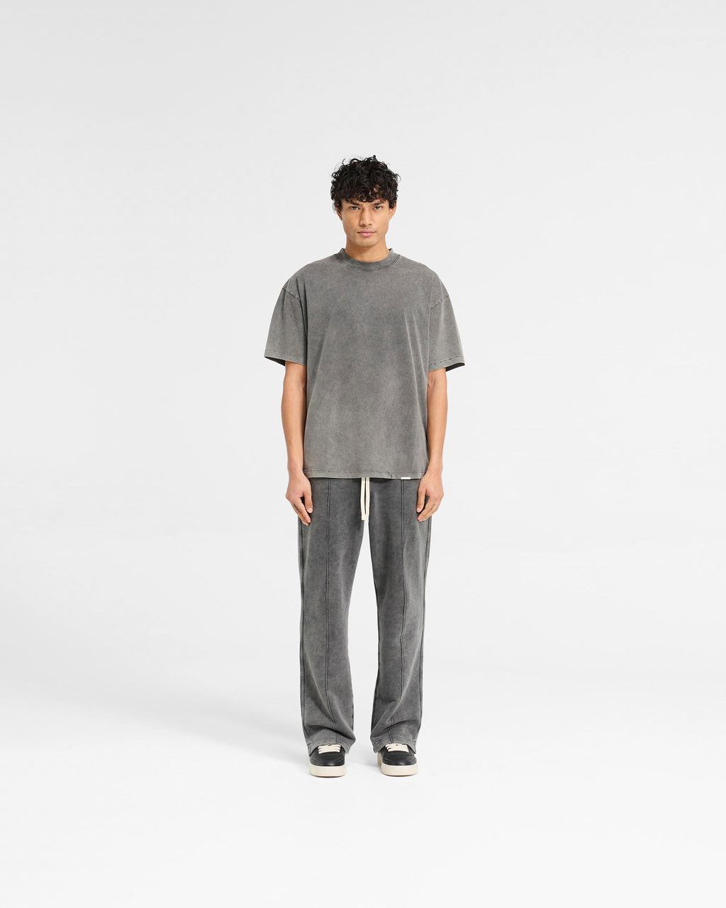 Initial Oversized T-Shirt - Vintage Grey