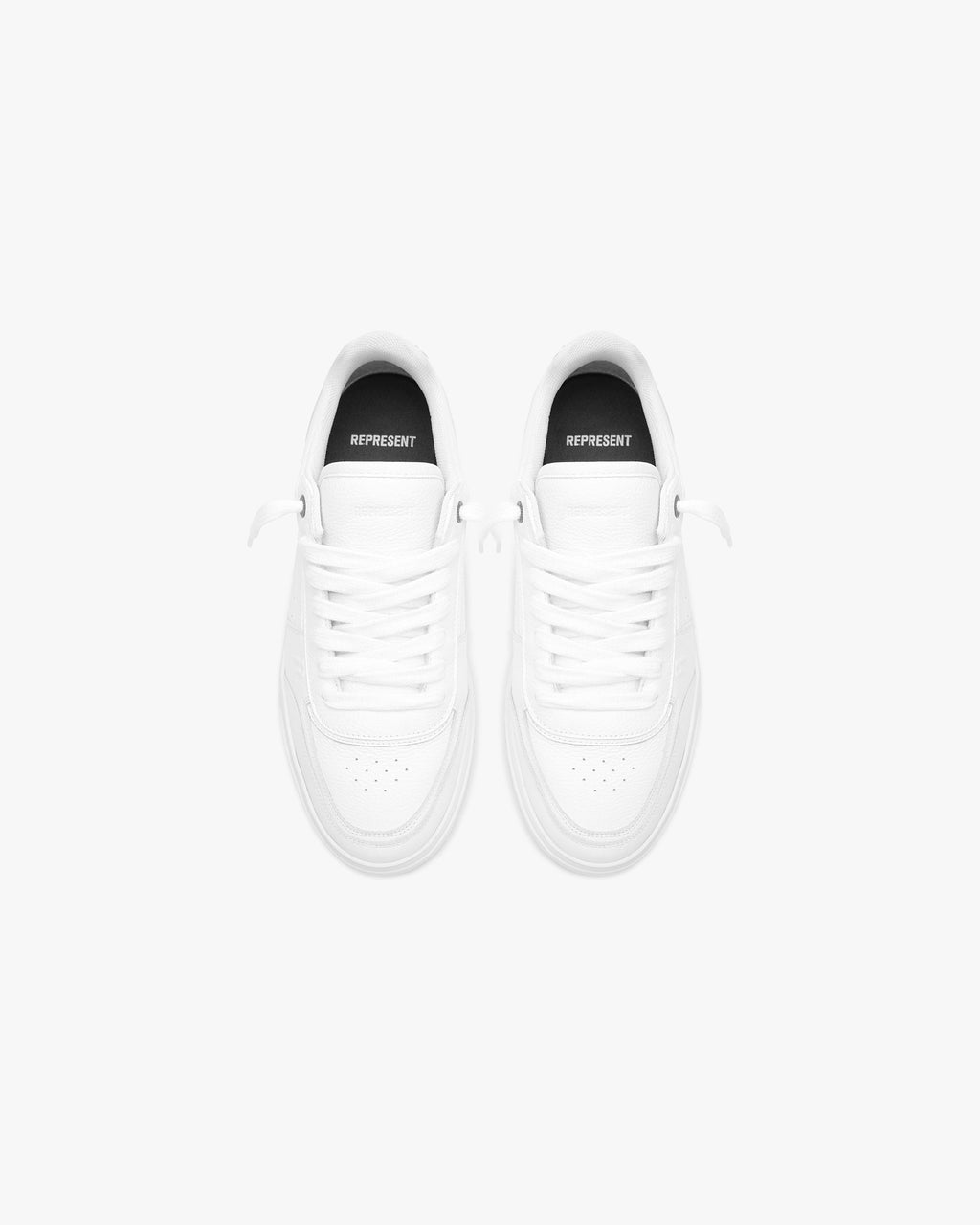 Initial Sneaker - Leather - Flat White