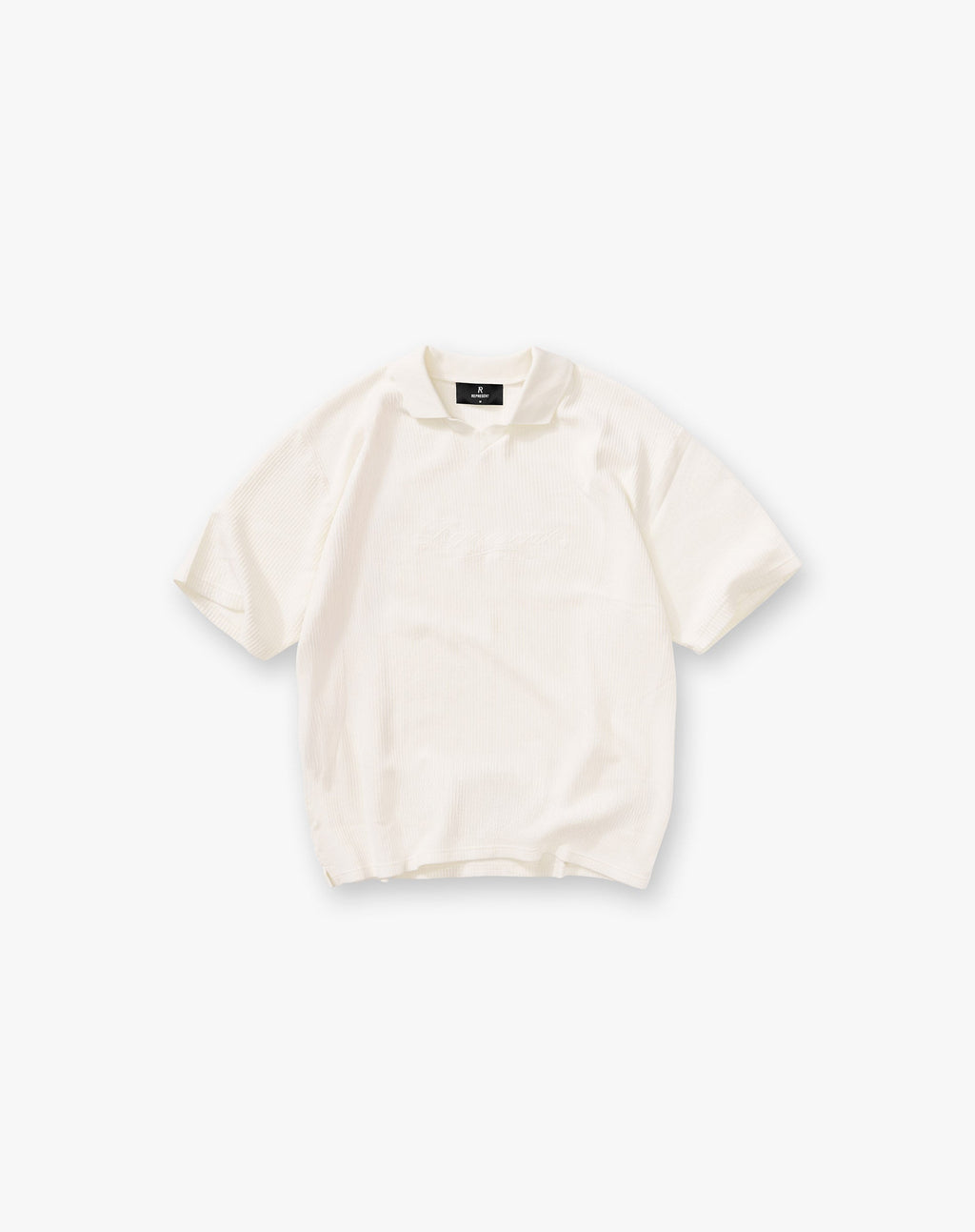 Ribbed Polo - Aged White