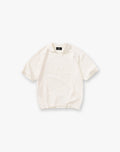 Ribbed Polo - Aged White