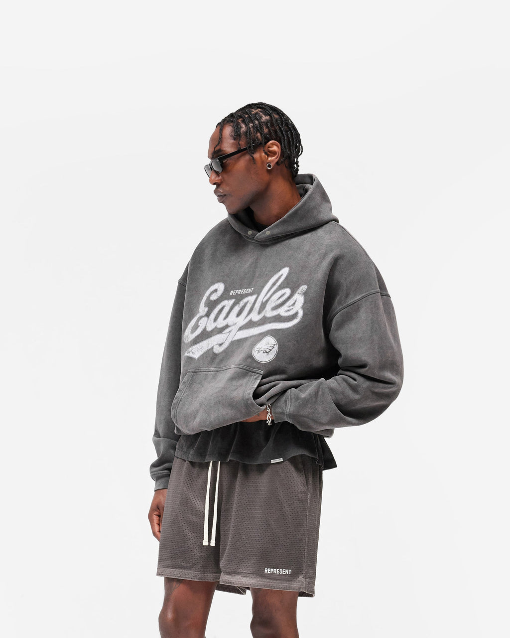 Philadelphia Eagles x Represent Hoodie - Vintage Grey