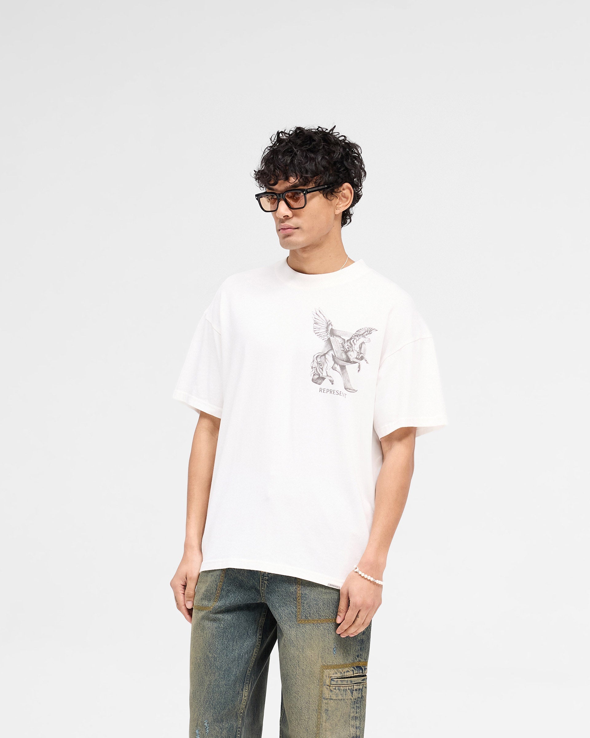 Elegance In Motion T-Shirt - Flat White