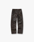 Sunfade Leather Pant - Nero
