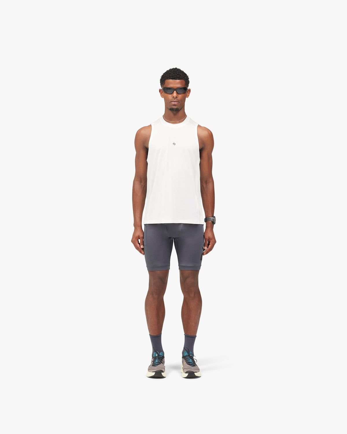 247 Numbers Vest - Flat White