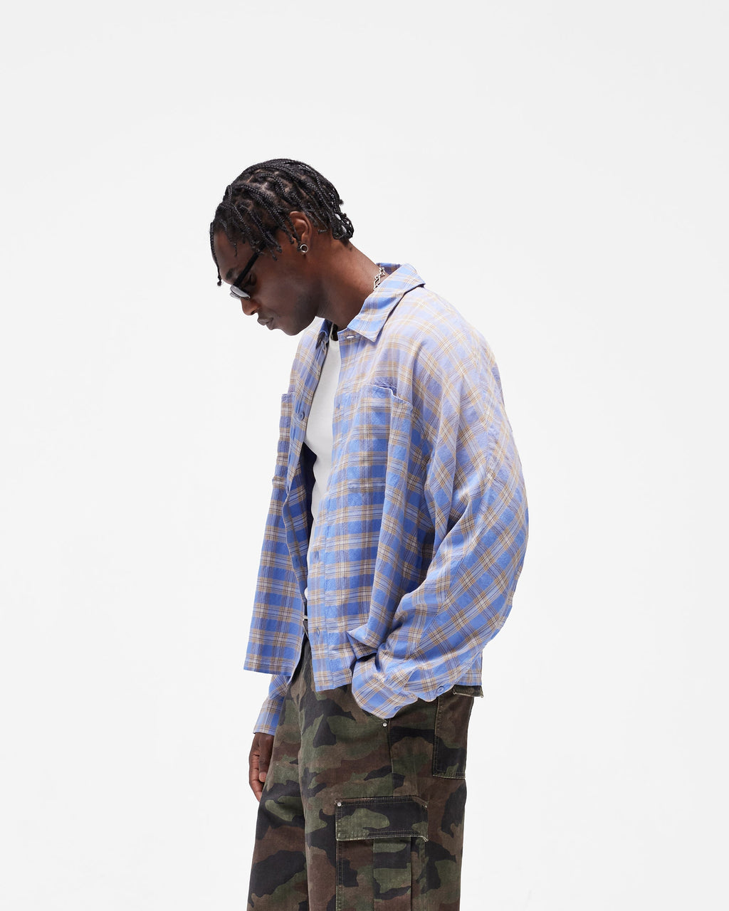 Santa Monica Flannel Shirt - Drift Blue