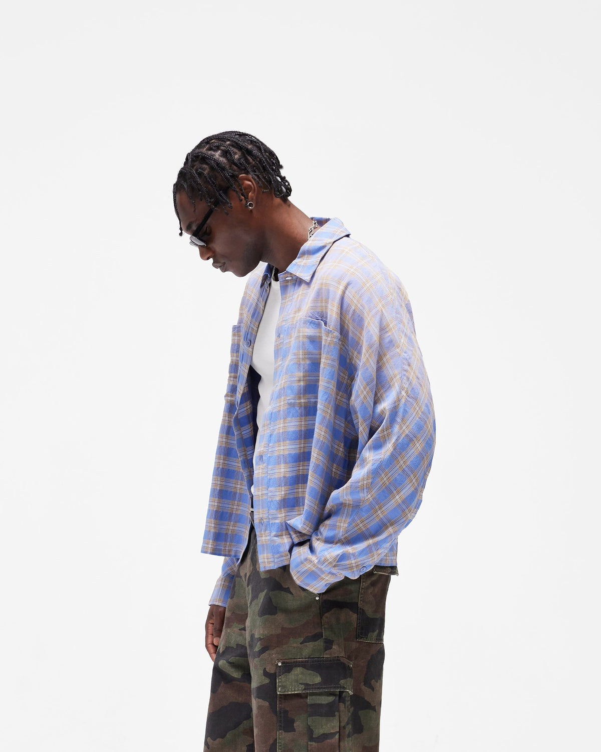 Santa Monica Flannel Shirt - Drift Blue