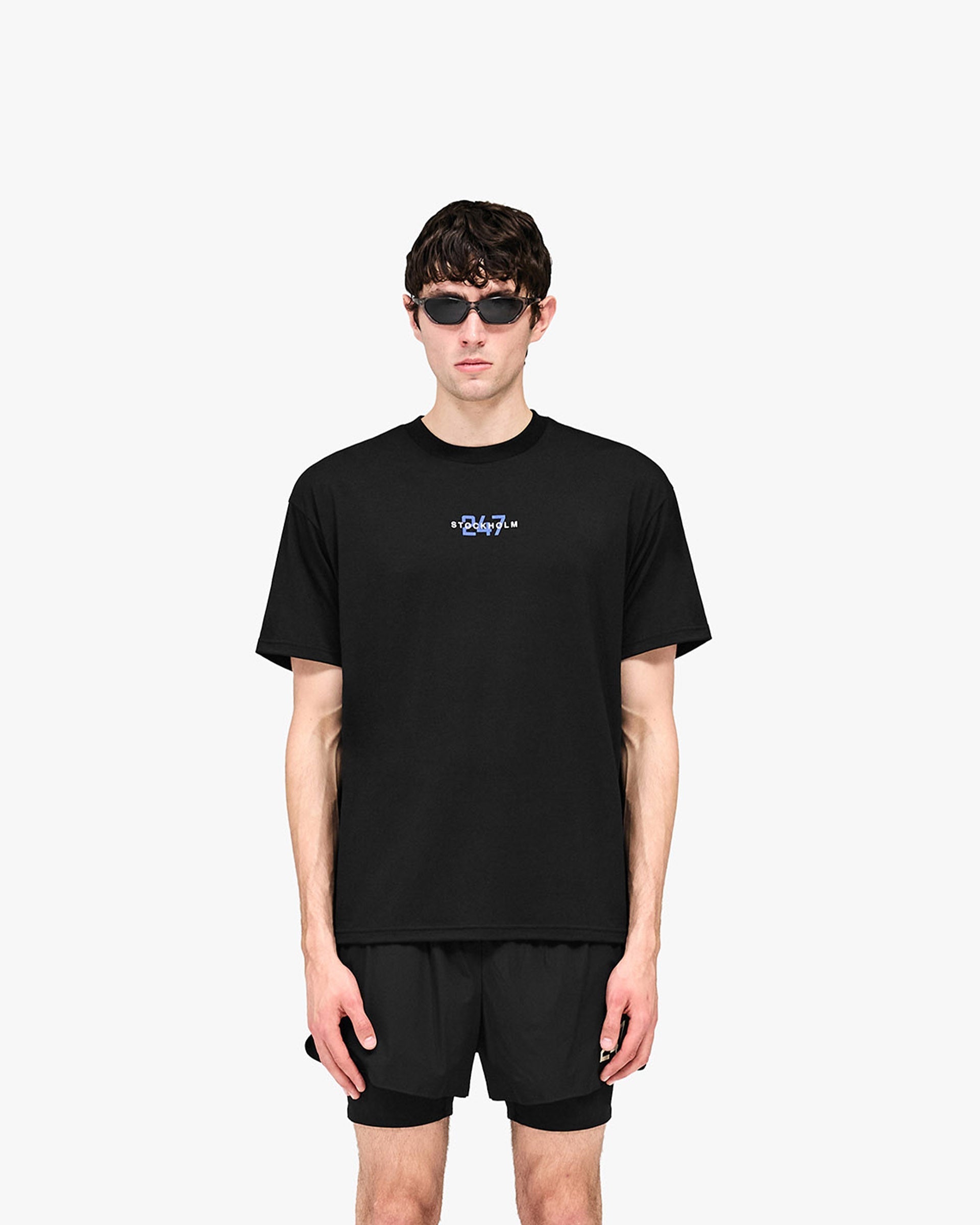 247 Stockholm Oversized T-Shirt - Jet Black