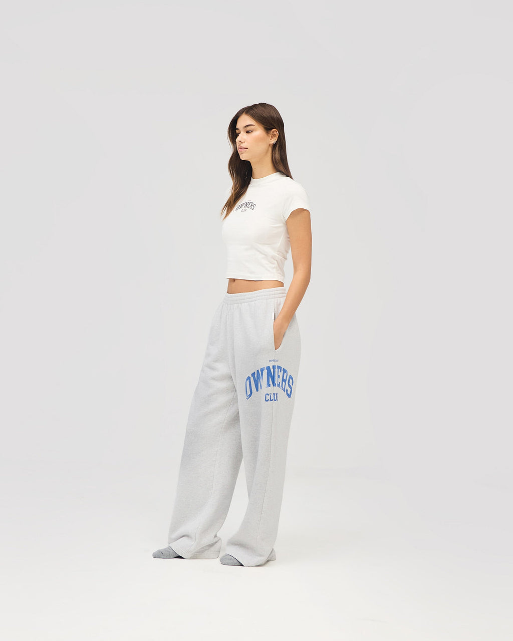 Represent Owners Club Sweatpant - Sprayed Ice Grey Marl