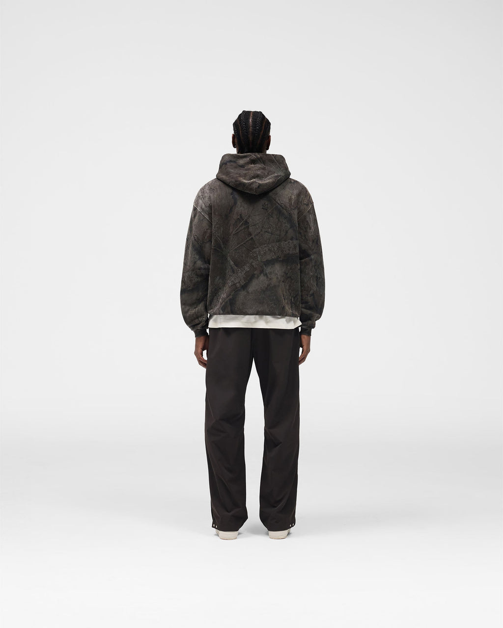 Initial Overdye Realtree® Oversized Hoodie - Overdyed Black