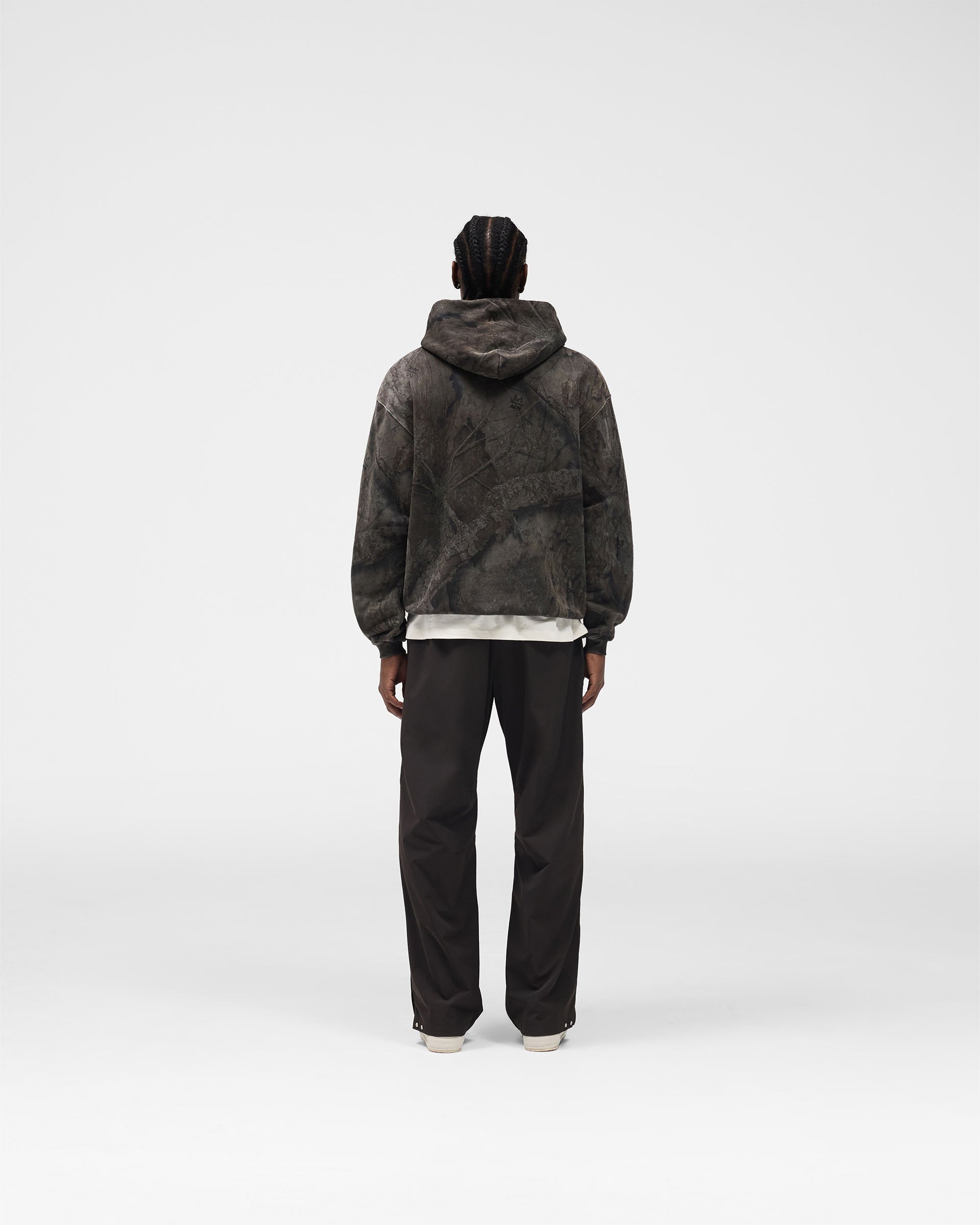 Initial Overdye Realtree® Oversized Hoodie - Overdyed Black