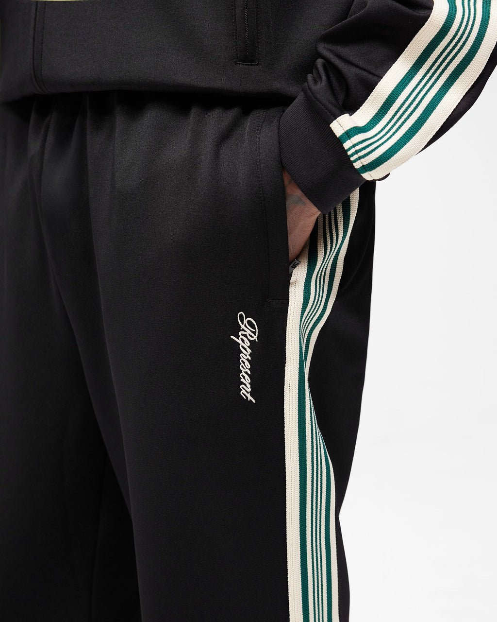 Taped Track Pant - Jet Black
