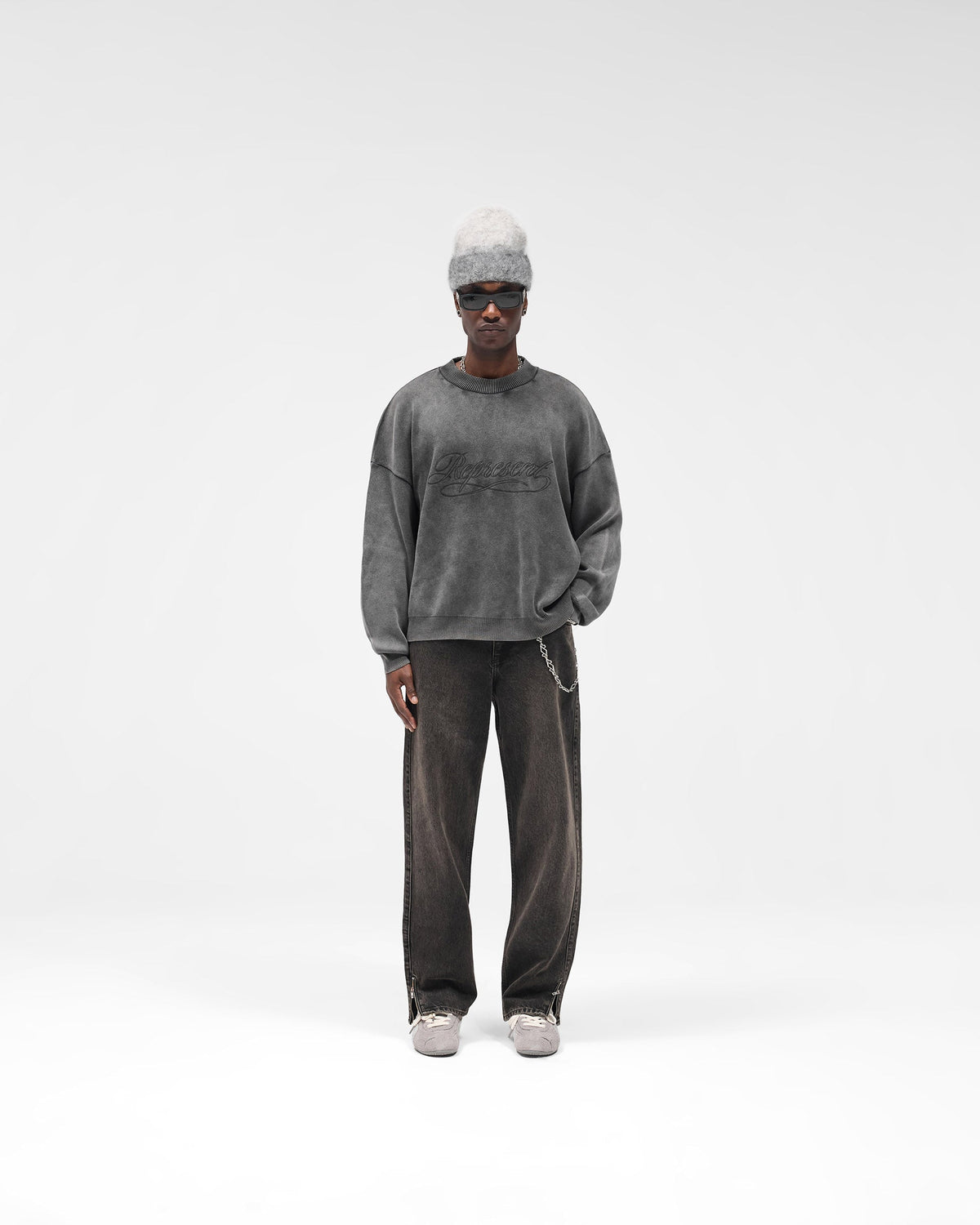 R2S Split Denim - Soot