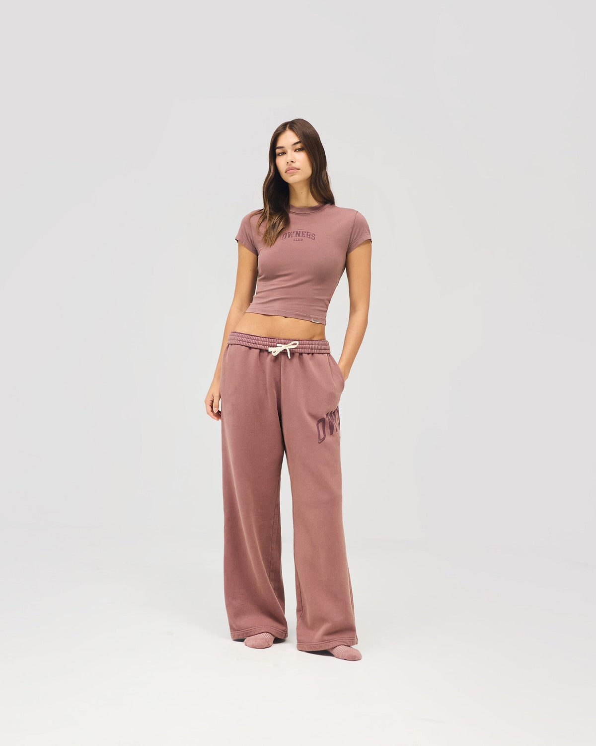 Represent Owners Club Baby Tee - Smoked Rose