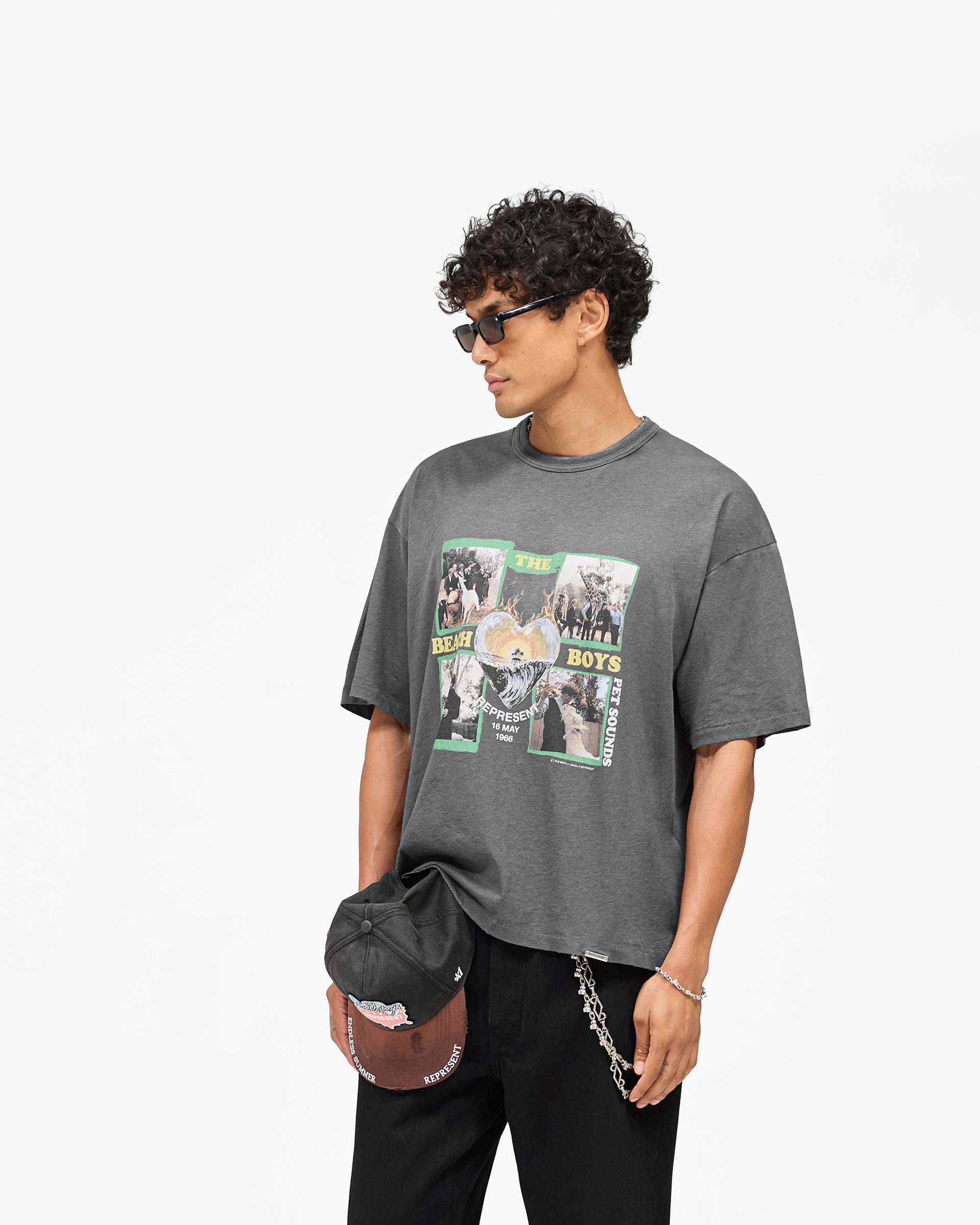 Represent x Beach Boys Pet Sounds T-Shirt - Sunfade Grey