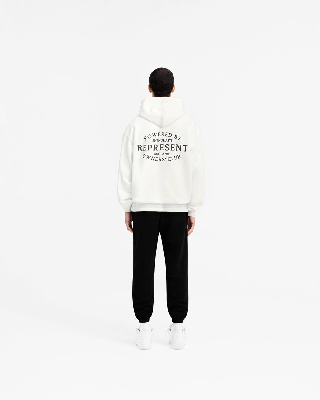 Represent Owners Club Stamp Hoodie - Flat White