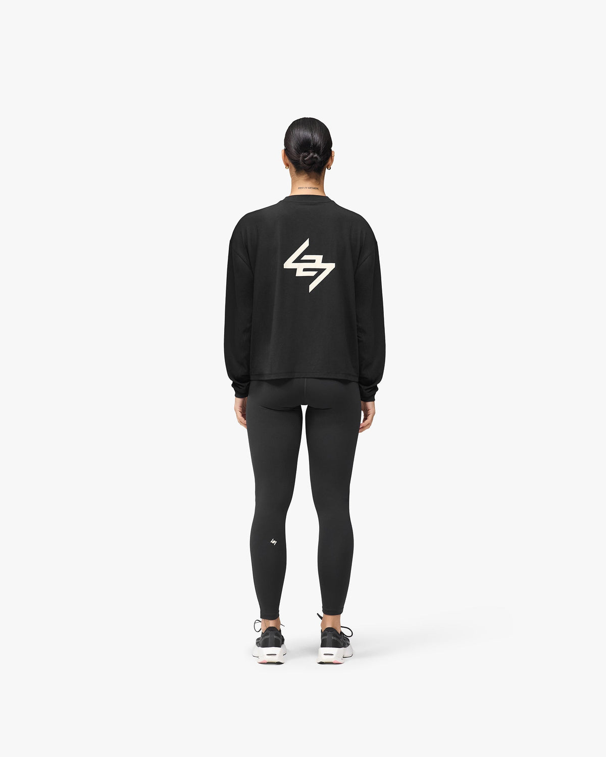 247 DNA Oversized Long Sleeve T-Shirt - Jet Black