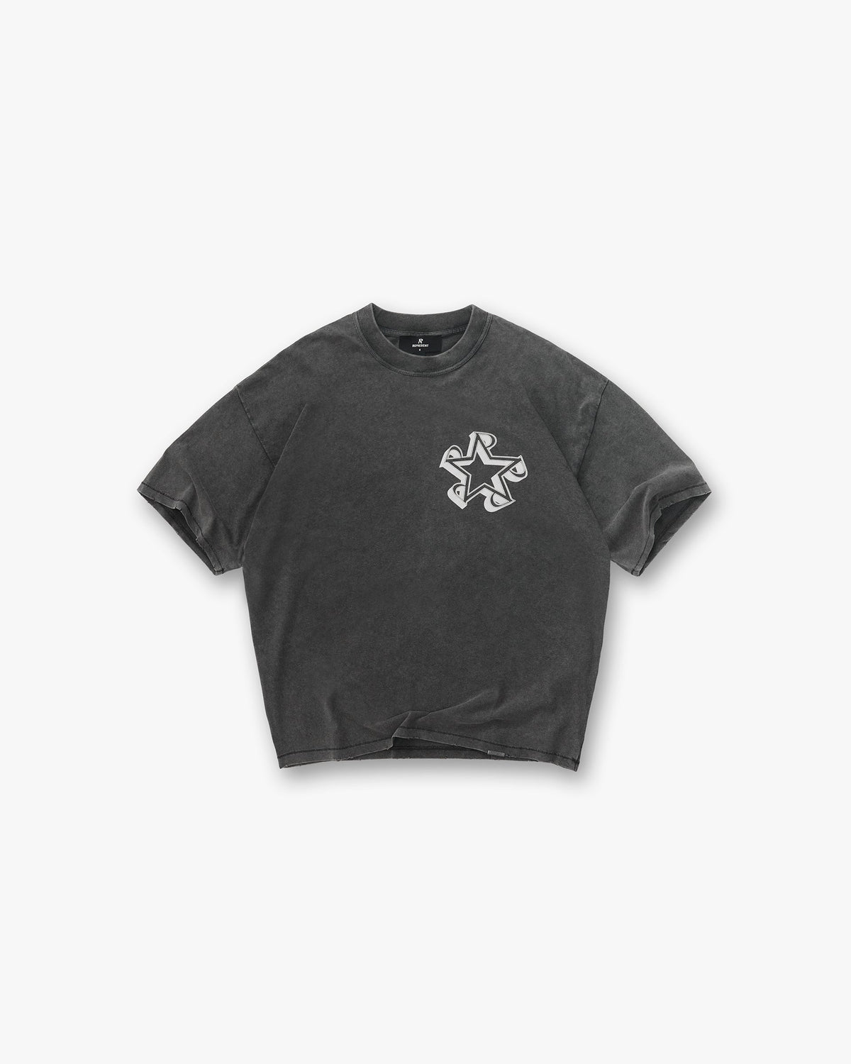 Initial Star T-Shirt - Vintage Grey
