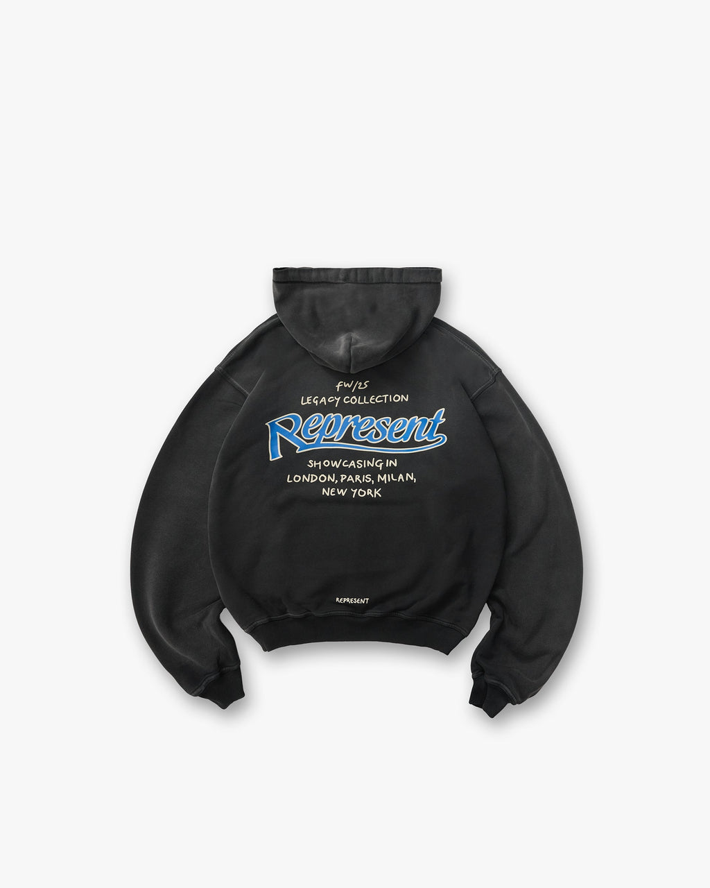 Represent Showcasing Hoodie - Stained Black