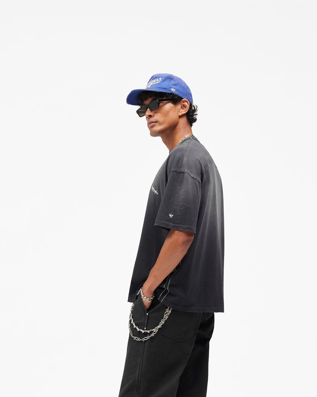 Los Angeles Dodgers x Represent T-Shirt - Stained Black