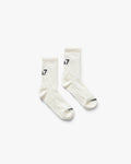 247 Numbers Socks - Flat White
