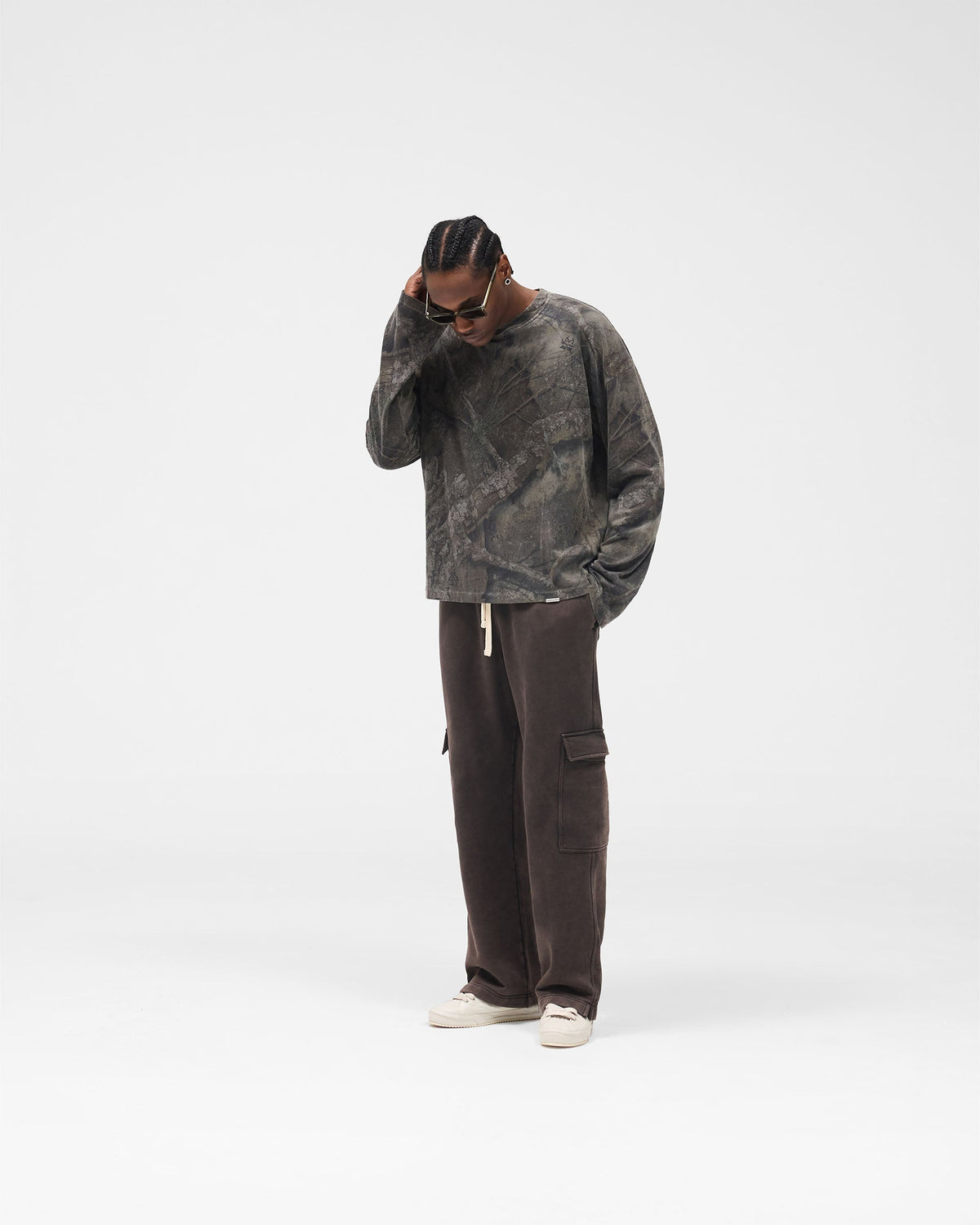 Initial Overdye Realtree® Long Sleeve T-Shirt - Overdyed Black