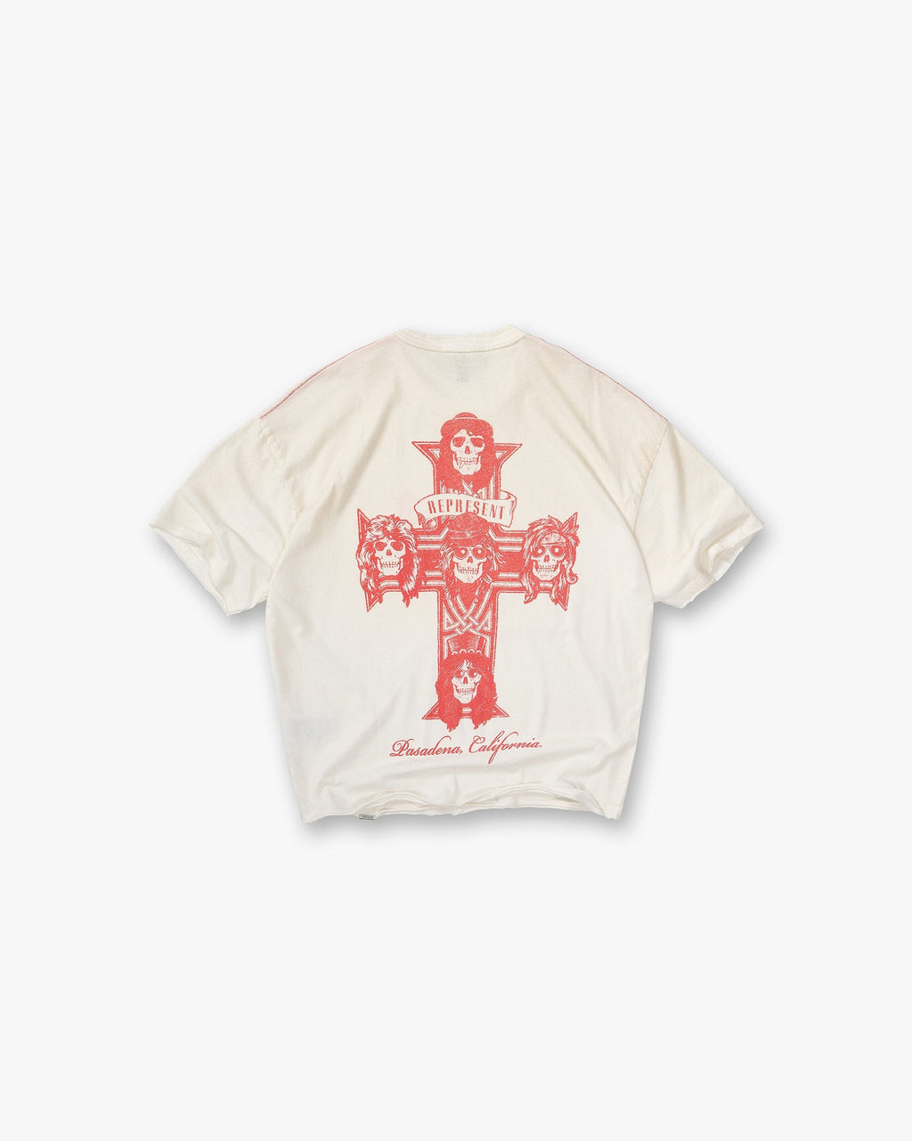 Represent X Guns N' Roses Pasadena T-Shirt - Washed Ecru