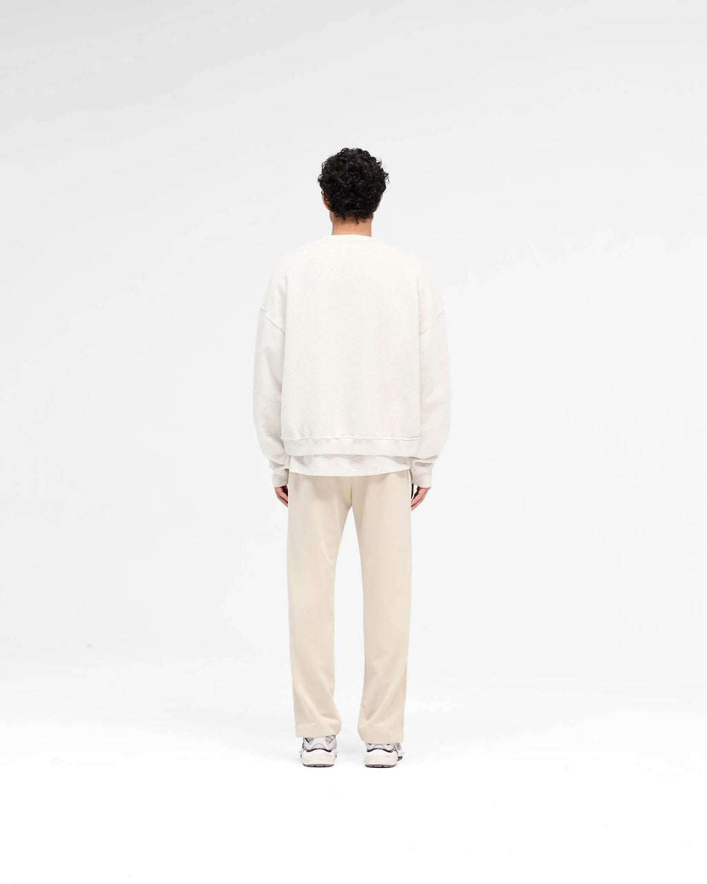 Rep Applique Sweater - Cream Marl