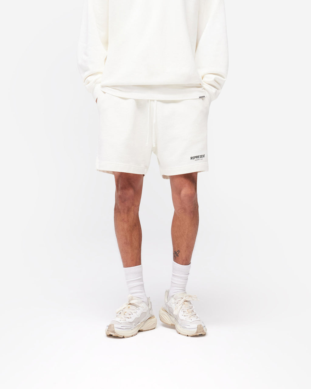 Represent Owners Club Shorts - Flat White