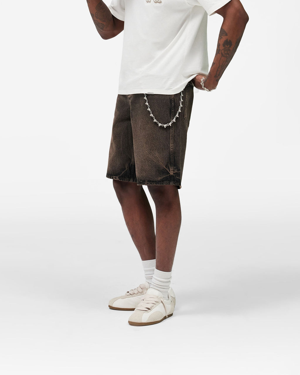 Denim Short - Bark