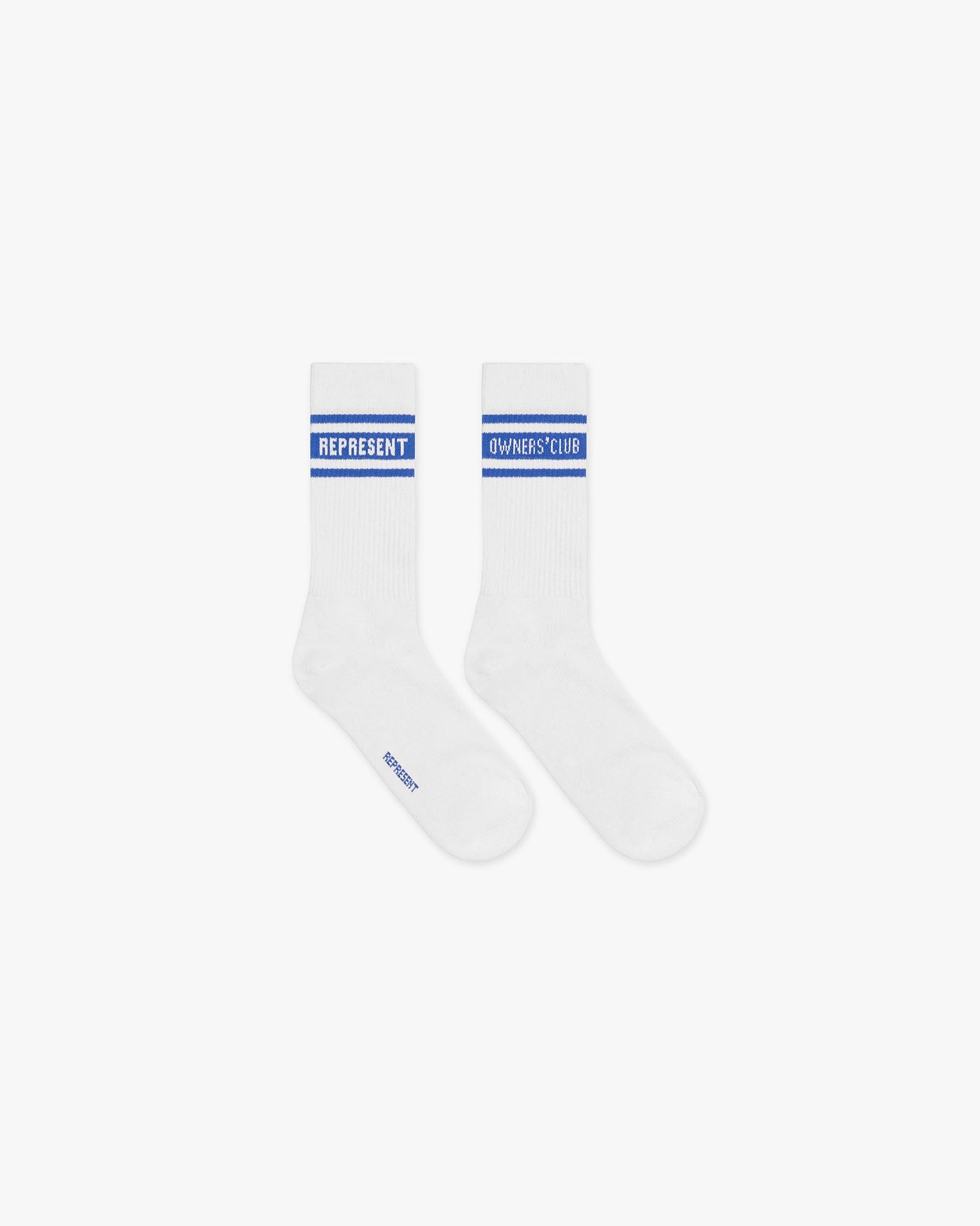 Represent Owners Club Socks - Flat White Cobalt