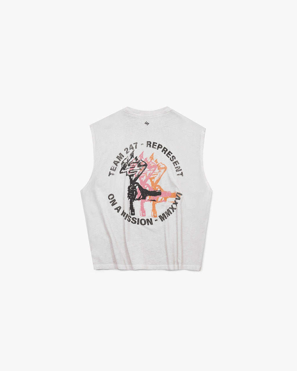 247 Torch Boxy Tank - Bleach Wash