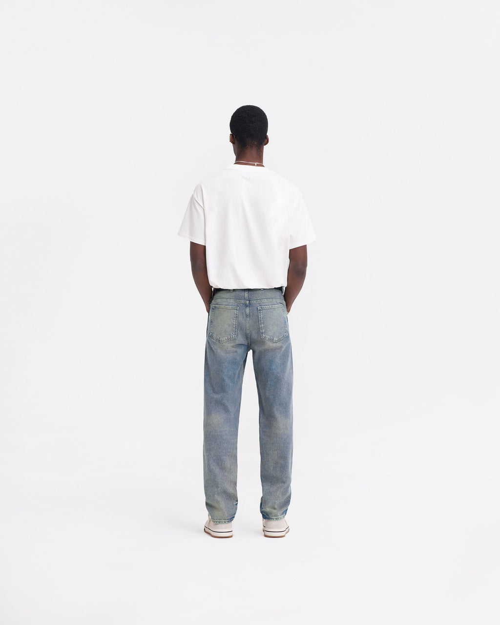 R2 Straight Leg Denim - Blue Cream