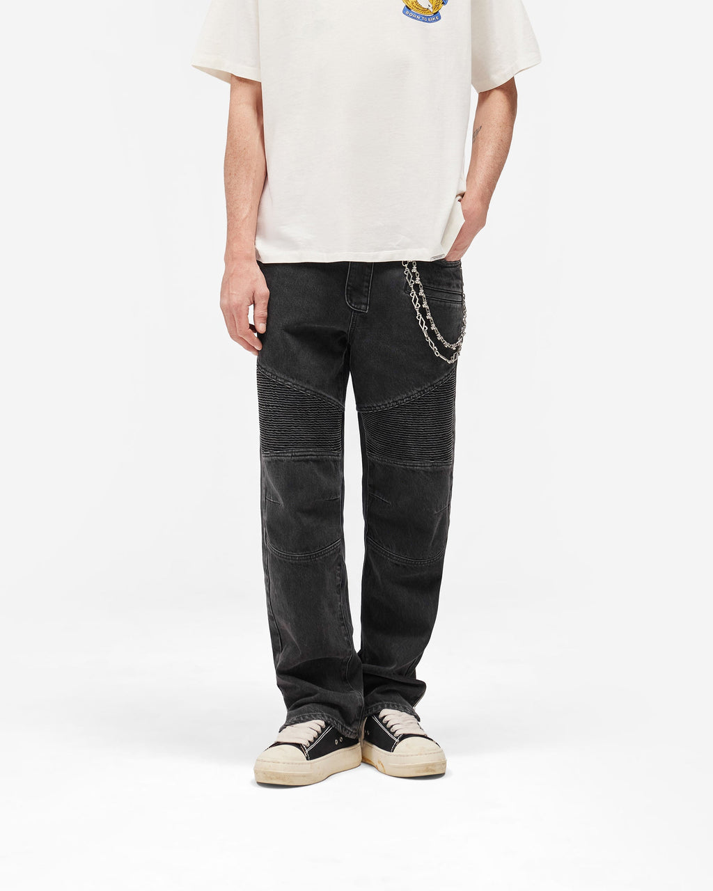 Represent X Belstaff Biker Denim - Vintage Grey