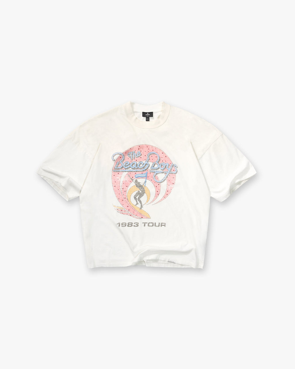 Represent x Beach Boys Tour T-Shirt - Washed Ecru