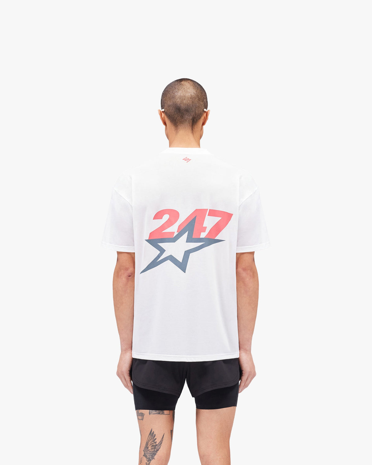 Team 247 Star Oversized T-Shirt - Flat White