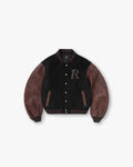 Varsity Bomber - Jet Black