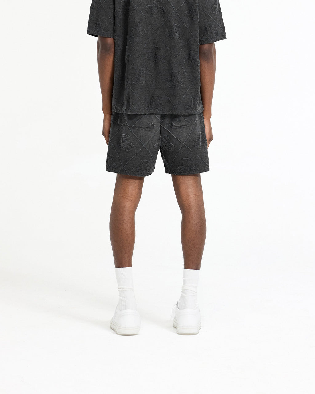 Towelling Short - Jet Black
