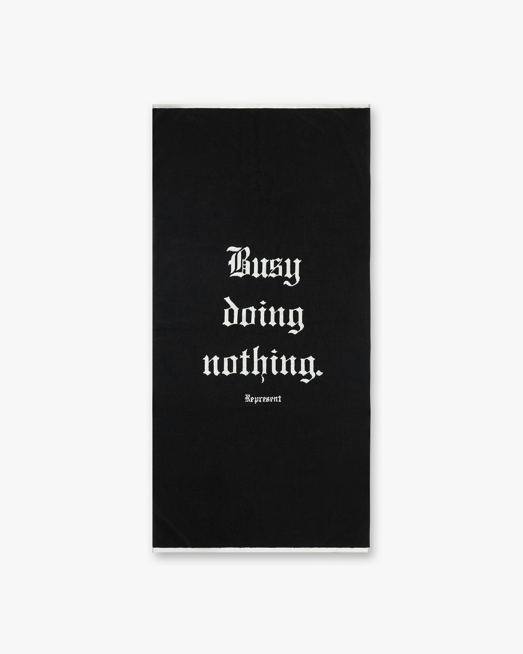 Busy Doing Nothing Beach Towel - Jet Black