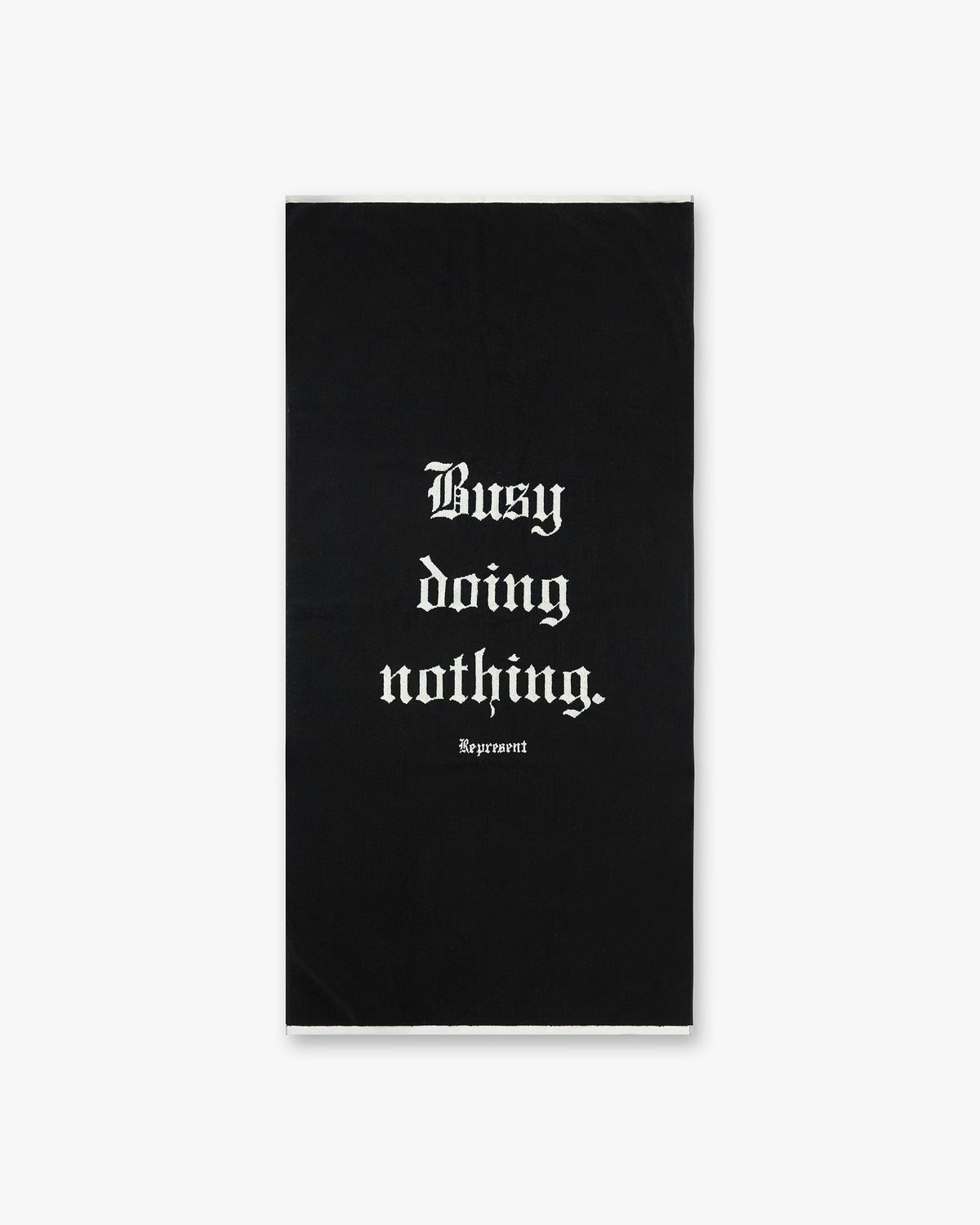 Busy Doing Nothing Beach Towel - Jet Black