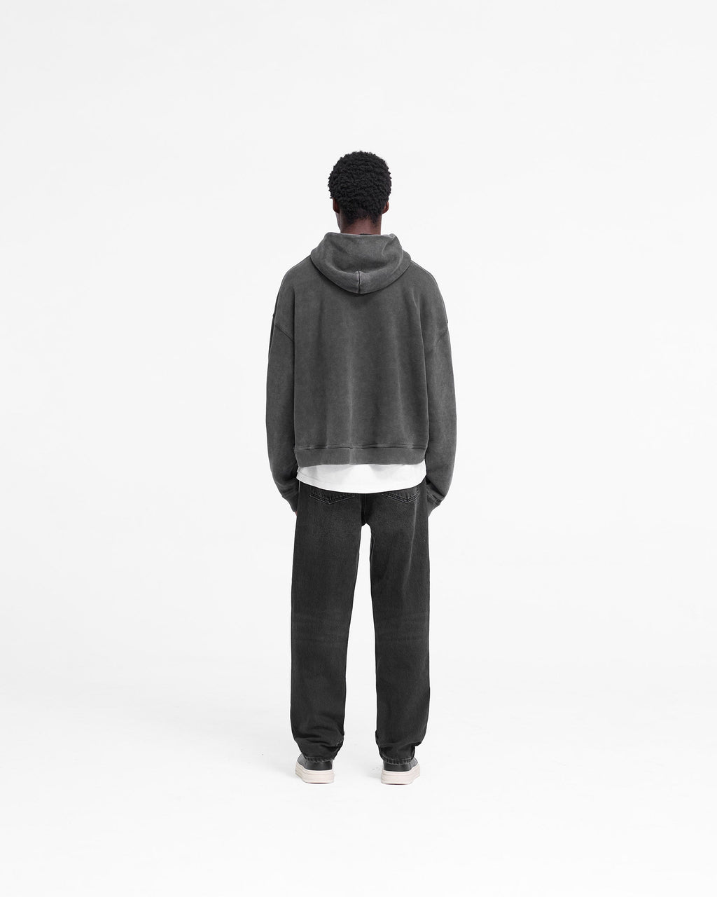 Rep Applique Hoodie - Vintage Black