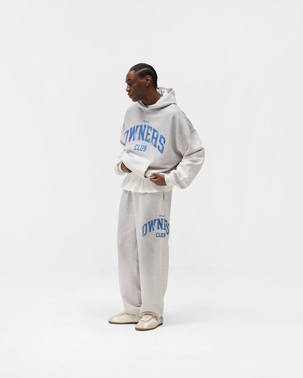 Represent Owners Club Sweatpant - Sprayed Ice Grey Marl