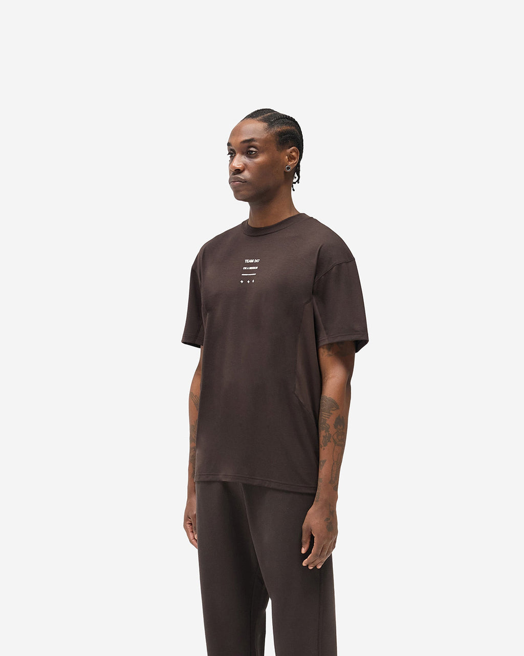 247 Uprising Oversized T-Shirt - Chocolate