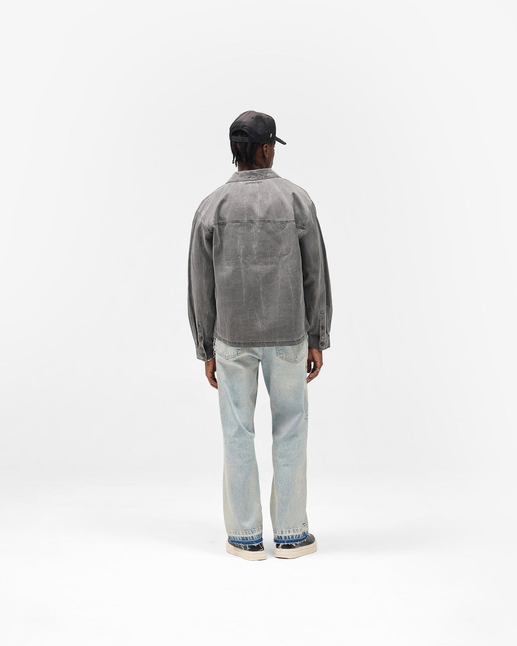 Washed Cotton Shirt - Jet Black