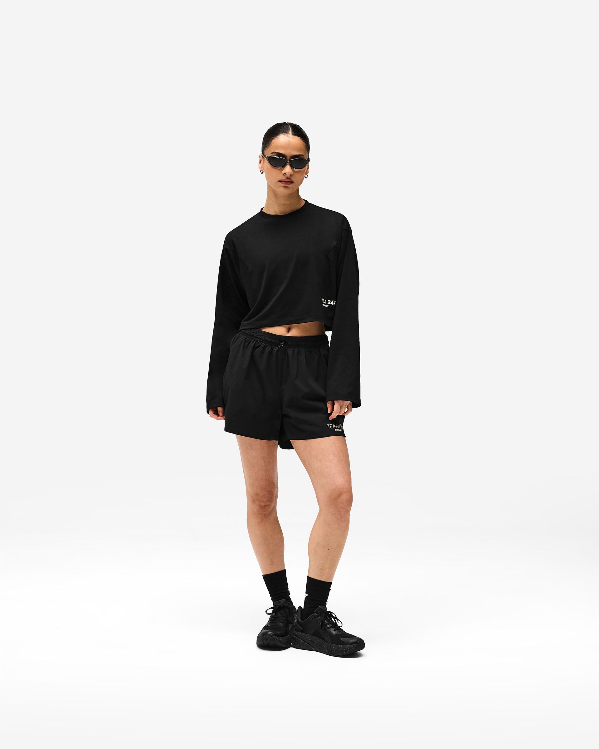 247 DNA Cropped Training T-Shirt - Black